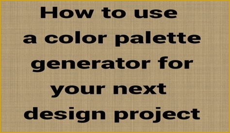 The Perfect Palette For Your Next Project