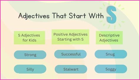 What are adjectives that start with Sh?